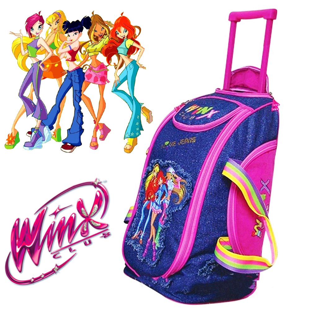 Фантастична WINX пътна чанта - сак на колелца и с изтегляща се дръжка, BFO