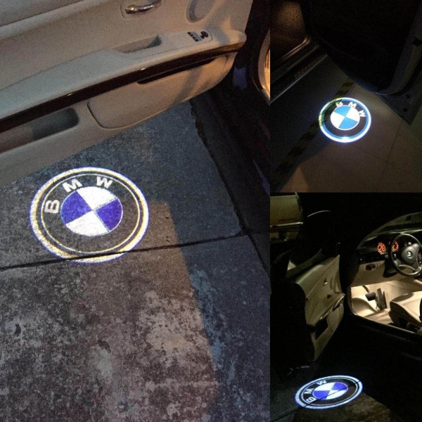 Безжични BMW странични светлини за врата на кола JQ-666, 2 броя, LED лого, BFO3