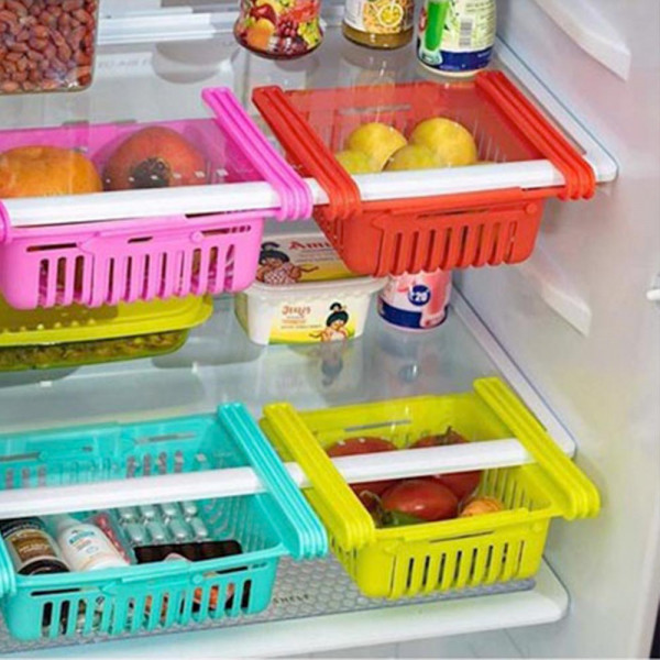 Разтегателна кутия за хладилник - закача се лесно и удобно, органайзер,  21 - 28.5 см дължина