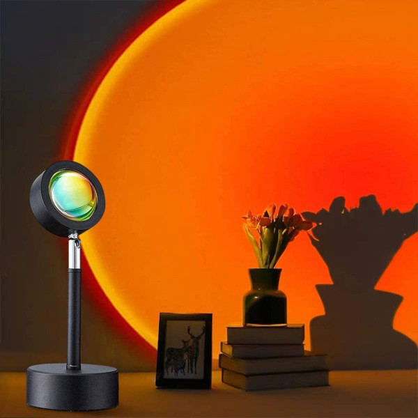 Уникална лампа ЗАЛЕЗ за приятно настрение и атмосфера у дома - мека и топла светлина, с 4 сменияеми цветни филтъра