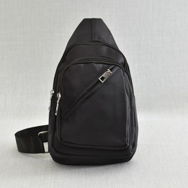 Спортна чанта от текстил - черна 0883-1