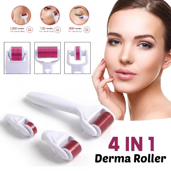 4 в 1 масажор DERMA ROLLER за гладка кожа - стимулира и еластицира