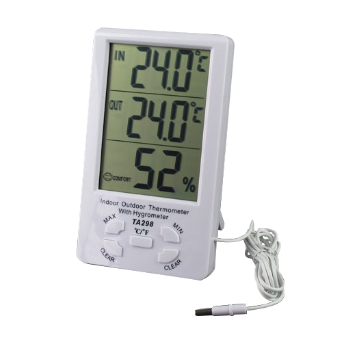 Термометър, Хидрометър и часовник 3 в 1 - модел: TA298