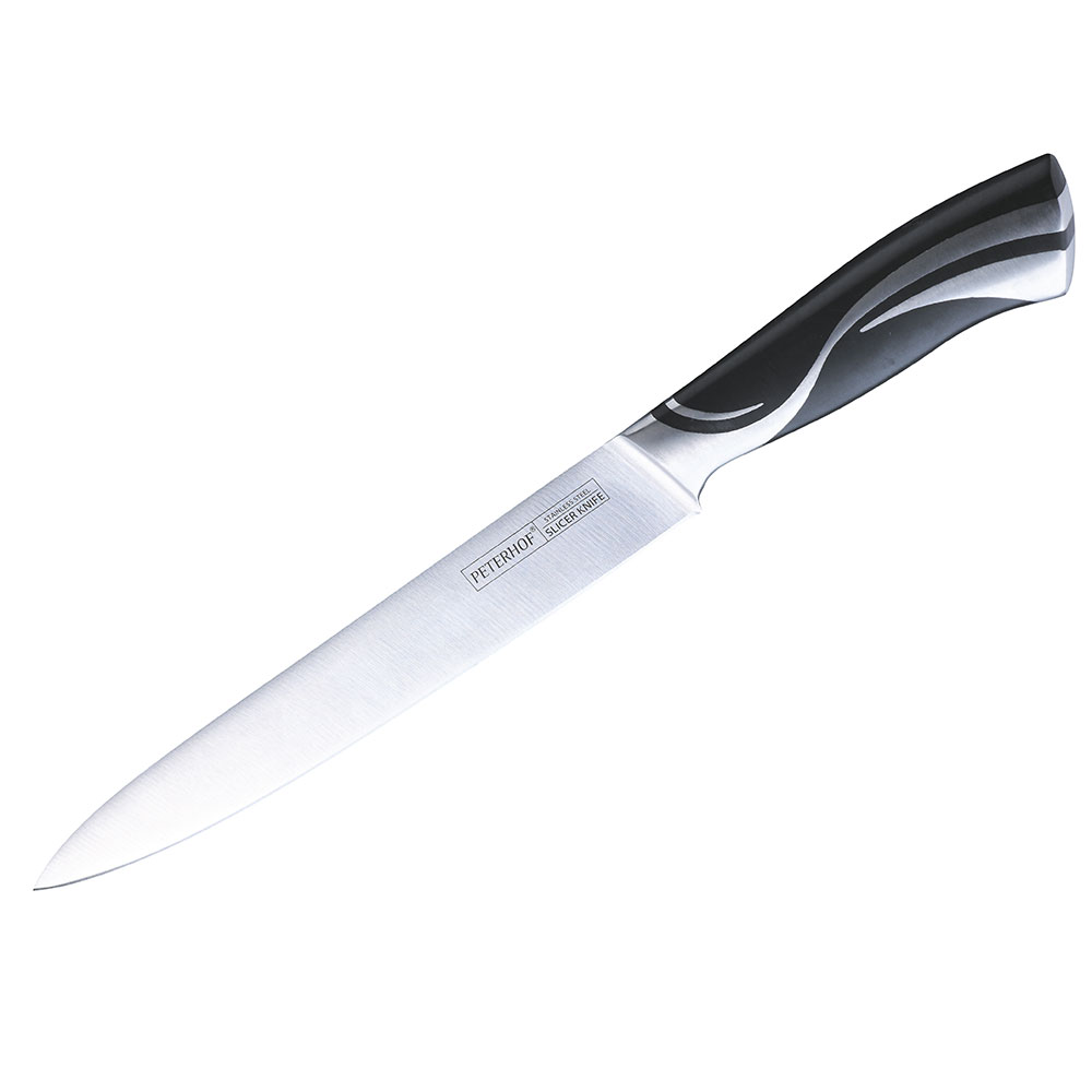 Универсален нож Peterhof PH 22400, ~34 см, Стомана, Черен/сребрист
