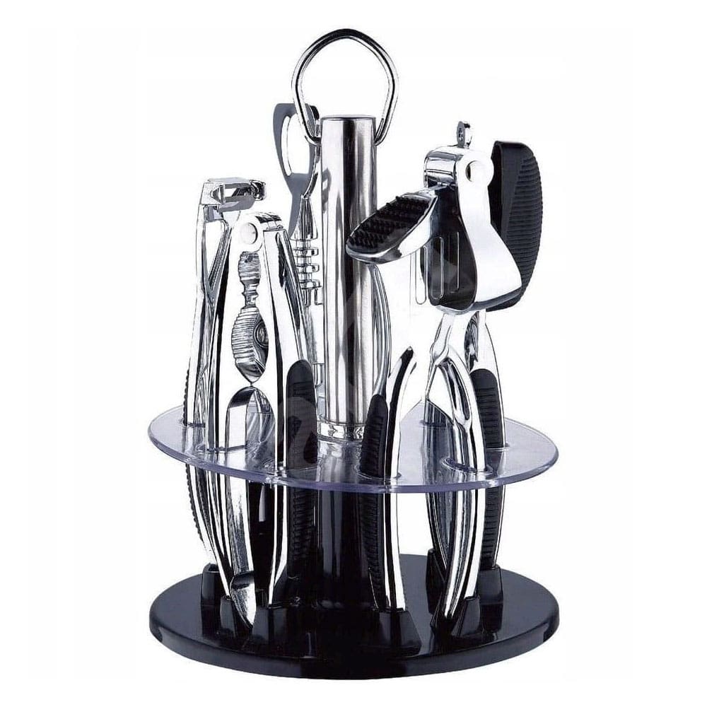 Комплект кухненски инструменти с поставка Zilner ZL 2201,  6 части, Стомана