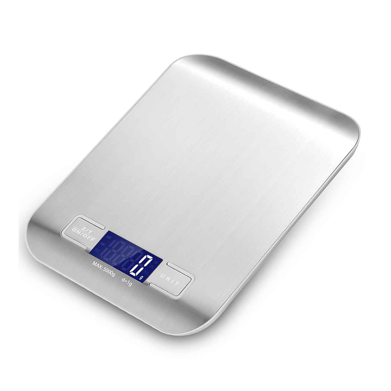 Кухненска дигитална везна SAPIR SP 1651 N, 5 кг, LCD екран, 2xAAA батерии, Сребрист