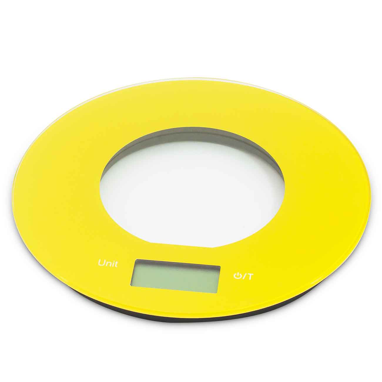 Кухненска дигитална везна SAPIR SP 1651 O, 5 кг, LCD екран, 2xAAA батерии, Жълт