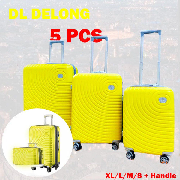 ПРОМО: Най-висок клас спинъри DL DELONG YELLOW, 5 броя, ABS пластмасa