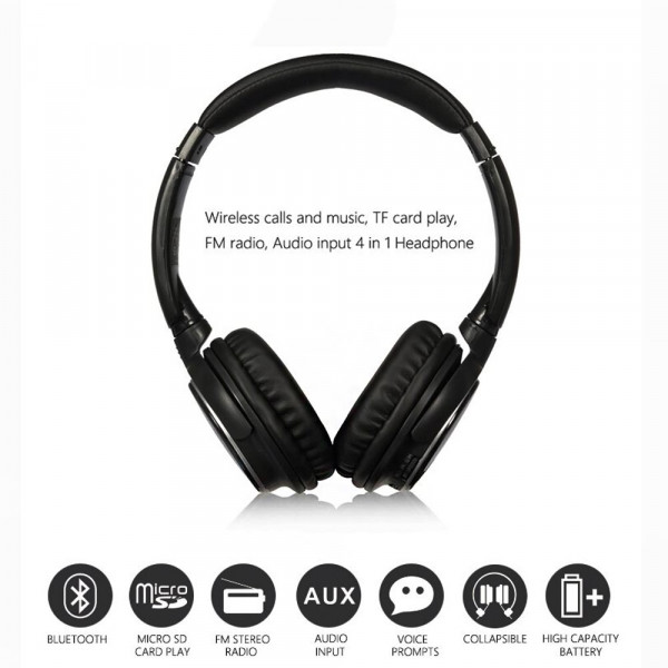 Bluetooth слушалки Nia X1 bt 4.0 с превъзходен бас за телевизия, игри и мобилни телефони
