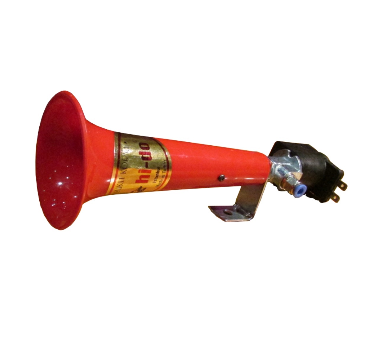 12V Тромба Клаксон Сирена Eдинична Kръгла Turkish Wolf Whistle Уолф Хорн За Камион, Бус , Автобус, TIR, Тежкотоварни машини и Др., 120dB