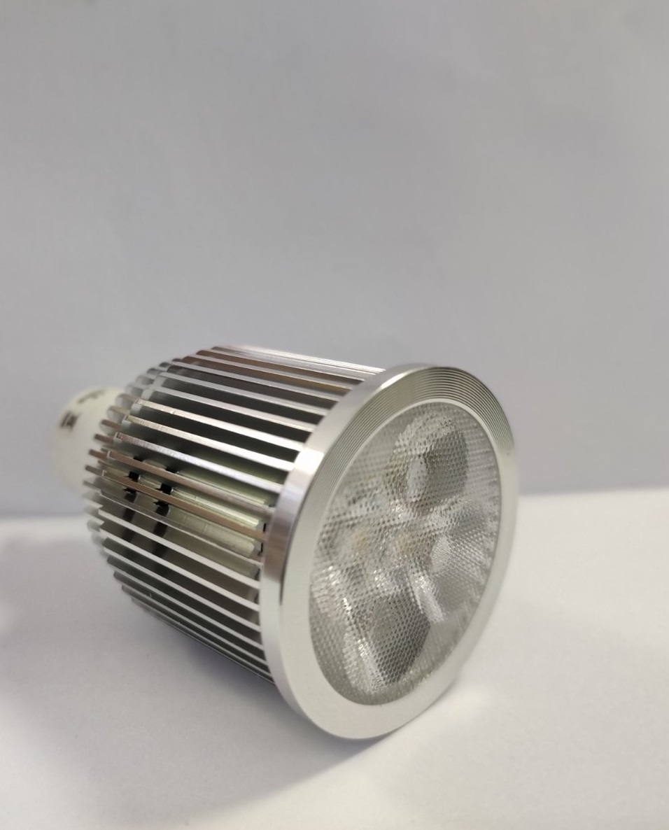 LED ЛЕД Диодна Крушка Тип Луничка HY-GU10-5S5A Топло Бяла Светлина 3000-3500K 12V