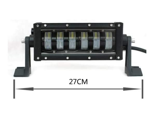 9D 27 СМ Led Bar Лед Бар Hi/Lo Къси Дълги Водоустойчив Удароустойчив 12V 24V 3840 LМ 48W С Лупи Off-Road Лед Бар За Джип ATV