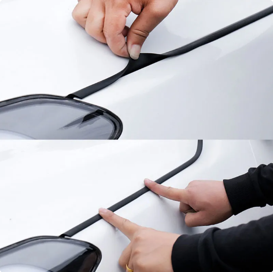 Уплътнителна декоративна лента за капак цвят черен 3м