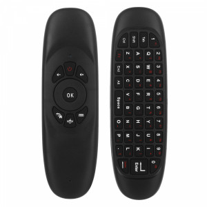 Универсално дистанционно No brand C120, Air mouse, USB 2.4GHz, Микрофон, Черен - 13052