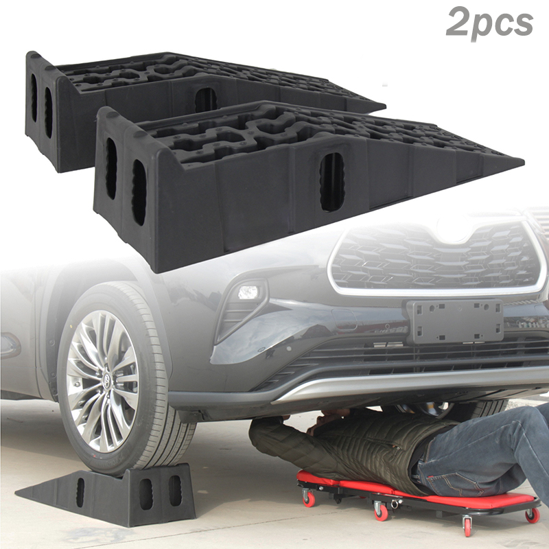 Комплект от 2 броя пластмасови автомобилни рампи с максимална товароносимост 7000 кг 7 т, 905 x 305 x 215 мм