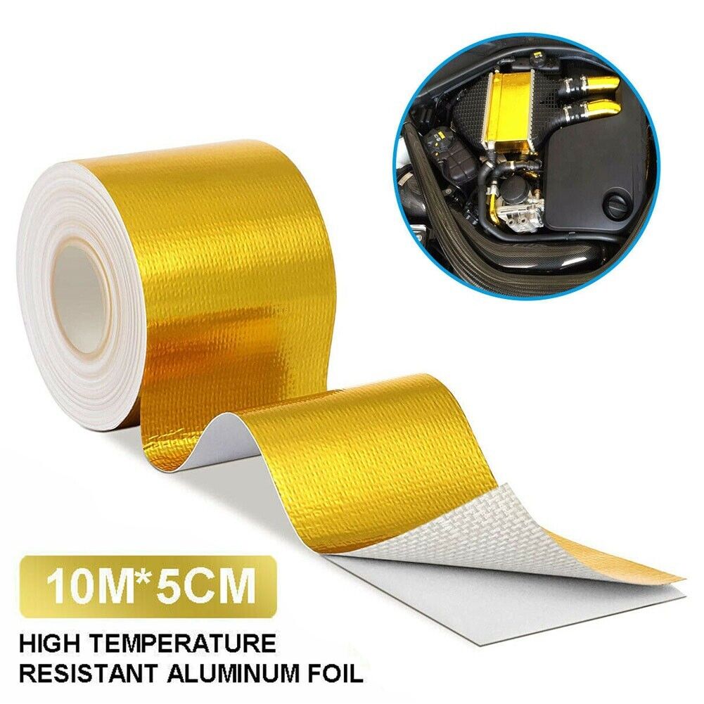 Предпазно изолационно фолио самозалепваща се златна термоизолационна лента 50mm x 10m за колектори/ изпускателна система