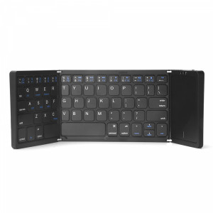 Клавиатура No brand B089T, Тъчпад, Сгъваема, Bluetooth, Черен - 6171