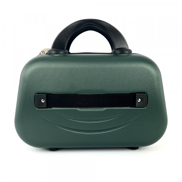 Рядък дизайн наскуфарна пътна чанта LADY B OLIVE GREEN, твърда ABS