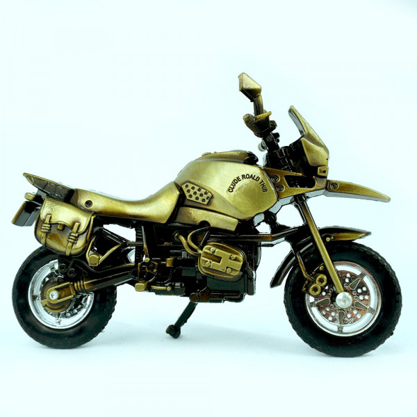 Декоративен мотор със стойка, златен цвят