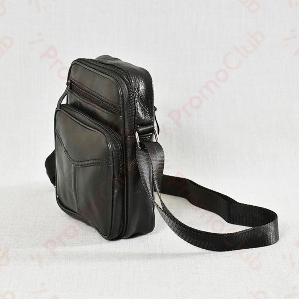 Стилна и удобна мъжка чанта от естествена кожа MEN STYLE - BLACK 211