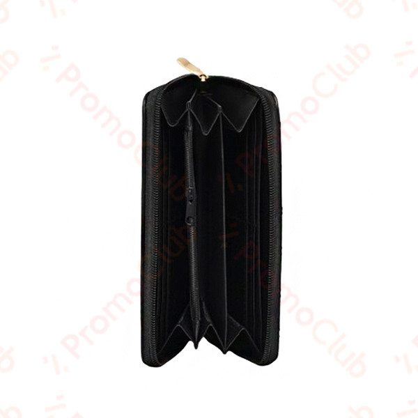Красиво, елегантно и практично дамско портмоне от еко кожа LUX - BLACK 02531