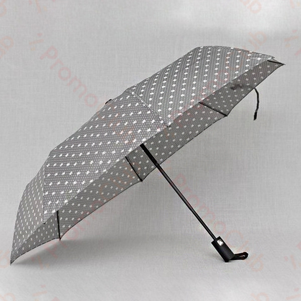 Ветроустойчив и красив дамски чадър RAINDROP - GREY 12531