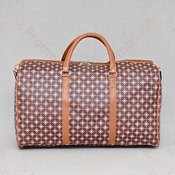 Голяма, стилна и удобна пътна чанта от еко кожа TRAVEL - BORDO 2830