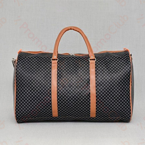 Голяма, стилна и удобна пътна чанта от еко кожа TRAVEL - BLACK 2830