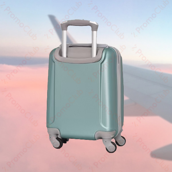 Компактен и практичен ABS авио куфар за ръчен багаж, 46cm - TURQUOISE 1217