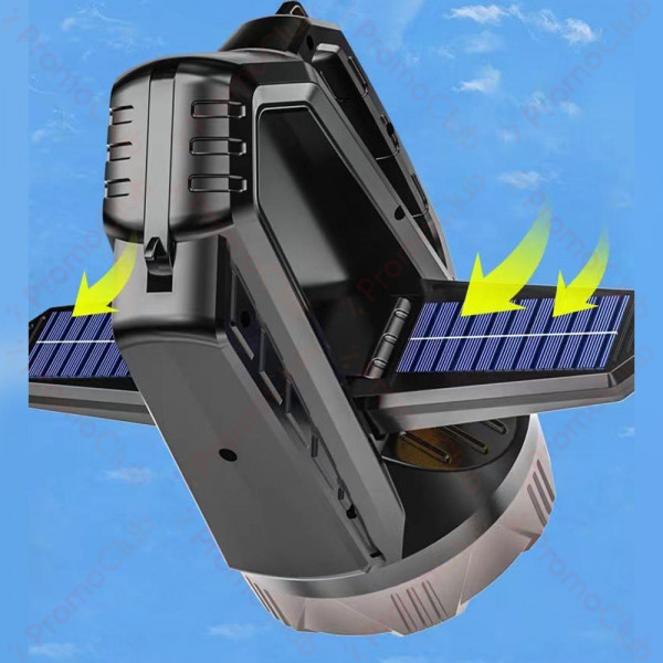 Многофункционален соларен фенер със сгъваеми крила, статив и няколко режима на работа