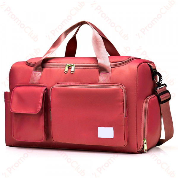 Здрава и удобна текстилна чанта 12930 RED за ръчен багаж, спорт, бебе и др.