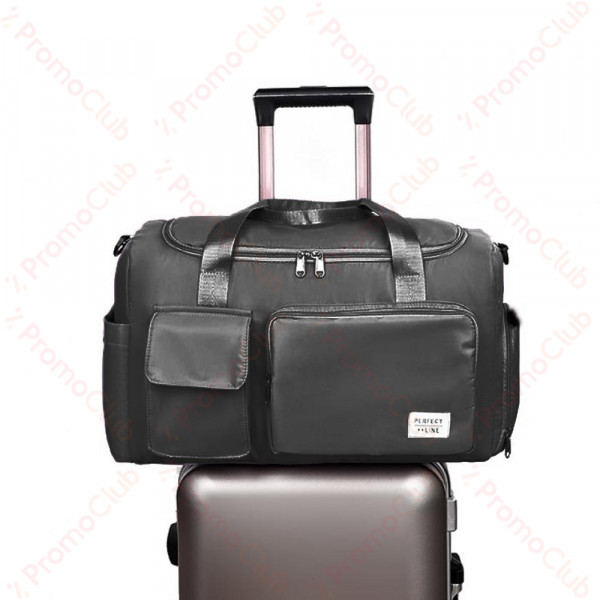 Здрава и удобна текстилна чанта 12930 BLACK за ръчен багаж, спорт, бебе и др.