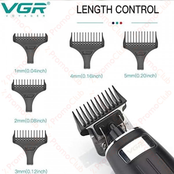 Тример за подстригване и оформяне VGR V-192 - за стайлинг, оформяне на бради, вежди и прически