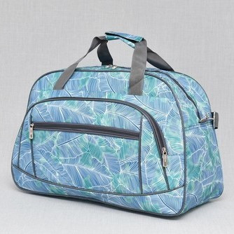 Пътна чанта от текстил с красив дизайн, 287 AQUA FLORAL