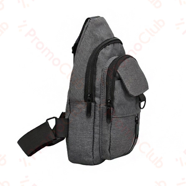 Мъжка спортна чанта за през рамо с USB изход  SPORT - GREY 0221