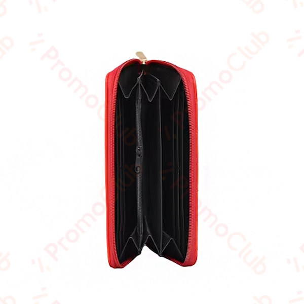 Красиво, елегантно и практично дамско портмоне от еко кожа LUX - RED 02531