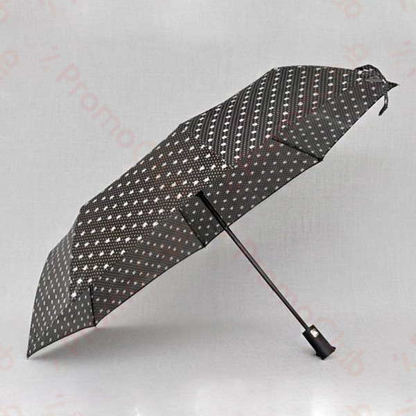 Ветроустойчив и красив дамски чадър RAINDROP - BLACK 12531