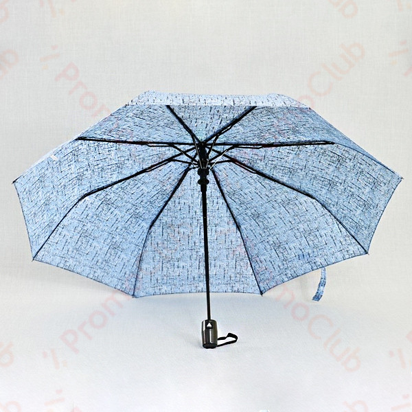 Стилен дамски чадър със здрава рамка от осем спици RAIN - BLUE 22609