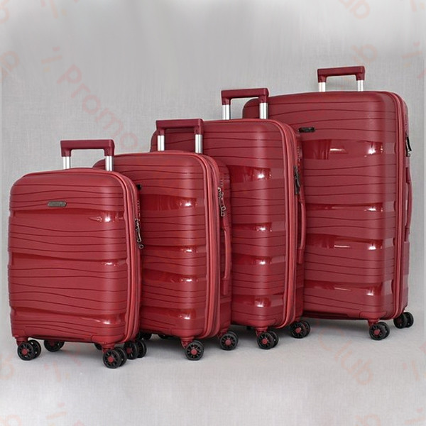 Комплект 4бр здрави и практични авио куфари TRAVEL - RED  PP 4003