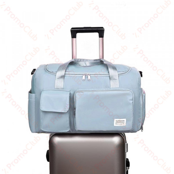 Здрава и удобна текстилна чанта 12930 BLUE  за ръчен багаж, спорт, бебе и др.