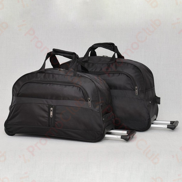 Комплект 2бр. удобни с стилни пътни чанти с колела TRAVEL - BLACK  12236