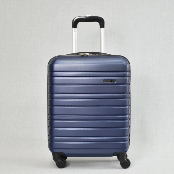 Класен ABS куфар - спинър за ръчен багаж 8094 19" BLUE 52/42/20, 2.4 кг., всички екстри