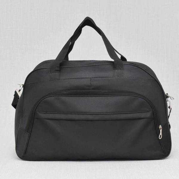 Удобна и практична текстилна пътна чанта BLACK 12235