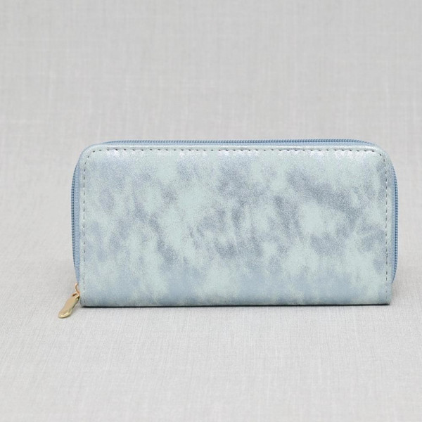 Елегантно дамско портмоне от еко кожа 02535 BABY BLUE