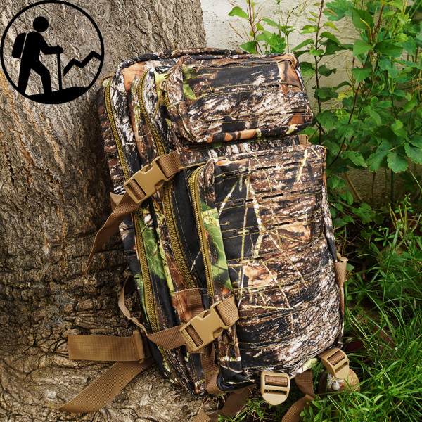 Многофункционална тактическа раница с множество джобове, за лов и туризъм, камуфлаж, SZ-616