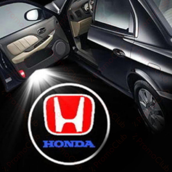 Безжични HONDA странични светлини за врата на кола JQ-666, 2 броя LED лого