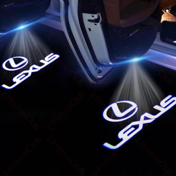 Безжични LEXUS странични светлини за врата на кола JQ-666, 2 броя LED лого