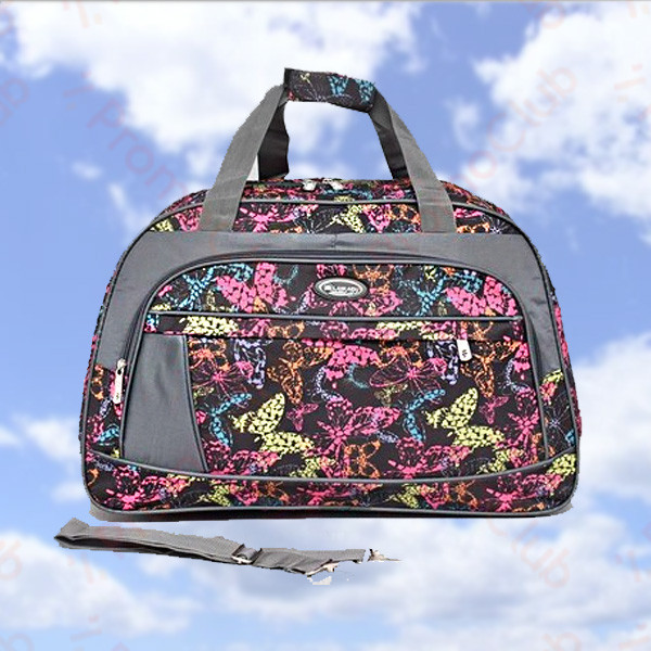 Красива и удобна дамска пътна чанта - BUTTERFLIES 286