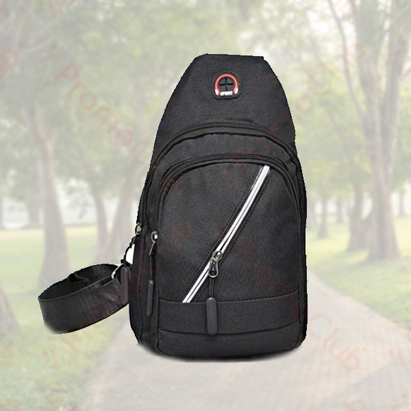 Практична спортна чанта за през рамо с отвор за слушалки - SPORT BLACK 3235