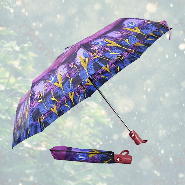 Красив и удобен дамски чадър с автоматично отваряне GRACIA - PURPLE 41594